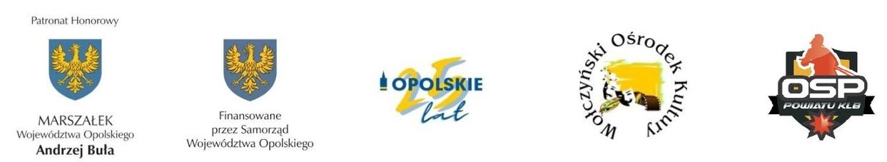 Loga Samorządu Województwa Opolskiego, Wołczyńskiego Ośrodka Kultury oraz OSP powiatu KLB
